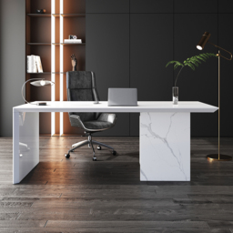 Modern White Wooden Home Office Desk with Movable File Cabinet Office Furniture (1520mm) - thumbnail 3
