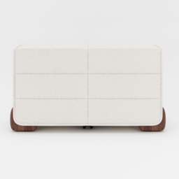 Boucle Curva 1600 mm White 6 Drawer Smart Dresser Chest - thumbnail 9