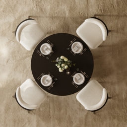 119 - 200 cm Extendable Round-to-Oval Wooden Dining Table with Fluted Base, Seats 4-6 - thumbnail 7