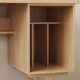 Solid Wood Home Office Desk with 3 Drawers Executive Writing Desk (1400mm) - thumbnail 9