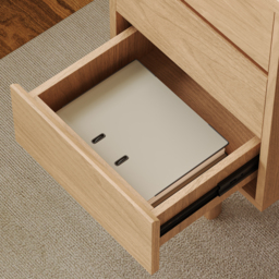 Solid Wood Home Office Desk with 3 Drawers Executive Writing Desk (1400mm) - thumbnail 6