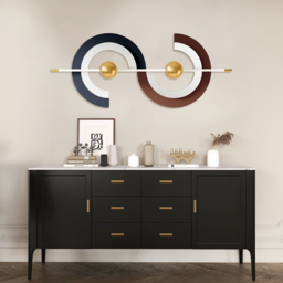 Modern Unique Metal Wall Decor Abstract Creative Wall Art Multi-Color - thumbnail 5