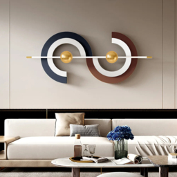 Modern Unique Metal Wall Decor Abstract Creative Wall Art Multi-Color