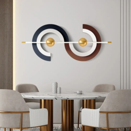 Modern Unique Metal Wall Decor Abstract Creative Wall Art Multi-Color - thumbnail 3