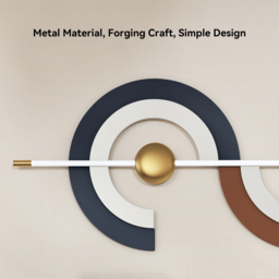 Modern Unique Metal Wall Decor Abstract Creative Wall Art Multi-Color - thumbnail 7