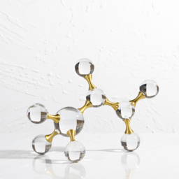 250mm Modern Crystal Ball Bubble Sculpture Decor Art 3D Molecular Ornament Living Room - thumbnail 2