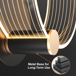 Modern Circle Wall Light Single Bedside Wall Light Acrylic & Metal - thumbnail 9