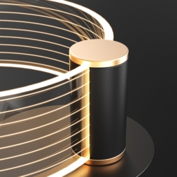 Modern Circle Wall Light Single Bedside Wall Light Acrylic & Metal - thumbnail 6