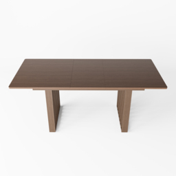1400mm-2200mm Extendable Dining Table Walnut Seats 4-8 People - thumbnail 9