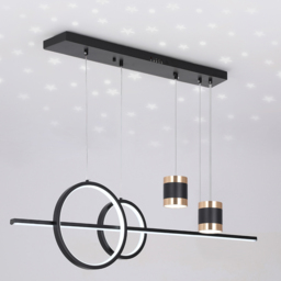 Modern Black Kitchen Island light Geometric Starry Hanging Light - thumbnail 5