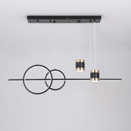 Modern Black Kitchen Island light Geometric Starry Hanging Light - thumbnail 6