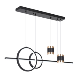 Modern Black Kitchen Island light Geometric Starry Hanging Light - thumbnail 7