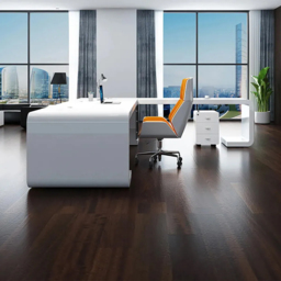 2400mm L-Shaped Modern Executive Desk of Right Hand with Drawers in White & Black - thumbnail 3