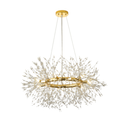 Mid Century Modern 12-Light Crystal Firework Sputnik Chandelier Pendant Ceiling Light - thumbnail 7