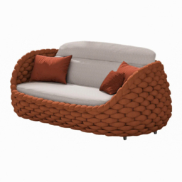 Cocaro 4-Person Garden Sofa Set, RoCocaroble Hand-Woven Rope Chair & Garden Coffee Table with Storage - thumbnail 7
