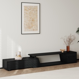 Fero Mid-Century Extendable TV Stand & Block Coffee Table Set - thumbnail 5