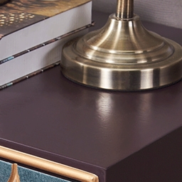 Modern Cabinet Scale Patterned Sideboard Buffet with Doors & Shelves in Medium - thumbnail 2