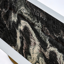 "Modern 63"" Marble Rectangular Pedestal Dining Table PU Leather&Stainless Steel in Gold" - thumbnail 6