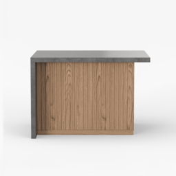 1270 mm Large Natural & G Kitchen Island with Storage Kitchen Cabinet Marble Veneered Top - thumbnail 7
