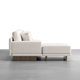 Modular Fabric Sectional Sofa Set with Concrete Coffee Table - thumbnail 6