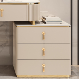 Makeup Vanity Extendable with 5-Drawer Dressing Table & Vanity Stool Set - thumbnail 8