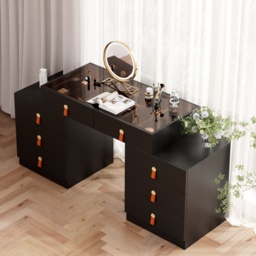 Extendable Retractable Dressing Table with Jewellery Storage Dresser Closet Island - thumbnail 2