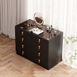 Extendable Retractable Dressing Table with Jewellery Storage Dresser Closet Island - thumbnail 4