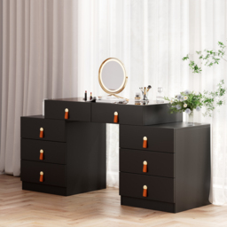 Extendable Retractable Dressing Table with Jewellery Storage Dresser Closet Island - thumbnail 5