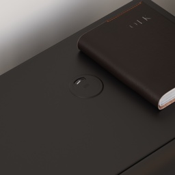 Modern Black Leather Smart Bedside Table with Wireless Charger 3 Drawers Bedside Table with USB & Type-C Ports - thumbnail 4