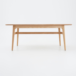 Mid Century Modern 6 - Person Rectangle Wood Outdoor Patio Dining Table in Natural - thumbnail 2