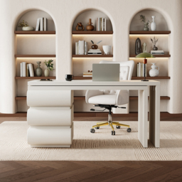 Humply Modern Minimalist Style L Shaped Desk Solid 1520mm Executive Office Desk - thumbnail 4