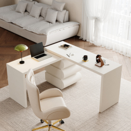 Humply Modern Minimalist Style L Shaped Desk Solid 1520mm Executive Office Desk - thumbnail 3