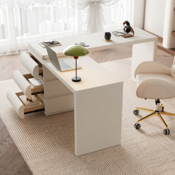 Humply Modern Minimalist Style L Shaped Desk Solid 1520mm Executive Office Desk - thumbnail 6