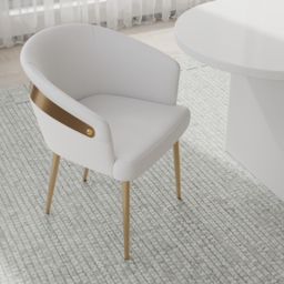 1600mm-2000mm Oval Extendable White Dining Table Butterfly Leaf 4-6 Seater & Dining Chairs Set - thumbnail 4