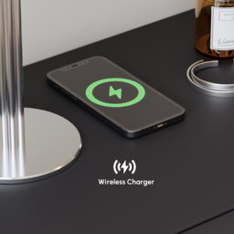 Humply Leather Floating Smart Nightstand with Drawer - thumbnail 7