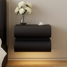 Humply Leather Floating Smart Nightstand with Drawer - thumbnail 3