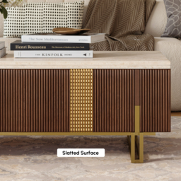"Grovyn 47.2"" Fluted Lift-Top Coffee Table with 2 Drawers" - thumbnail 9
