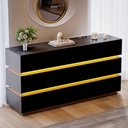Lumio 150 cm LED 6-Drawer Dresser with Charging Station - thumbnail 3