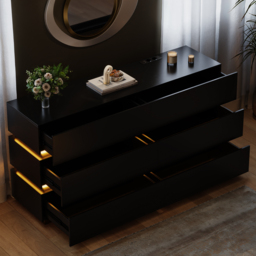 Lumio 150 cm LED 6-Drawer Dresser with Charging Station - thumbnail 7