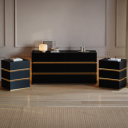 Lumio 150 cm LED 6-Drawer Dresser with Charging Station - thumbnail 5