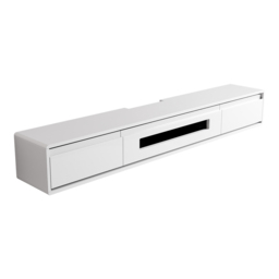 1500mm White TV Stand Postmodern Minimalist Floating Media Console with Storage - thumbnail 8