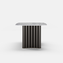 2000mm Modern Rectangle Sintered Stone Top Dining Table for 8 Seaters in Black & White - thumbnail 7
