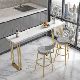 Modern Gray Velvet Breakfast Bar Stool Velvet Upholstery with Back Metal Bar Stool for Kitchen Island - thumbnail 2