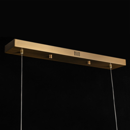 Modern 10-Light Gold Kitchen Island Light with Glass Globe Shade Ceiling Pendant Lights - thumbnail 6