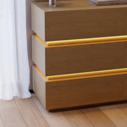Lumio 1200 mm LED 6-Drawer Dresser with Charging Station - thumbnail 6