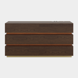 Lumio 150 cm LED 6-Drawer Dresser with Charging Station - thumbnail 9