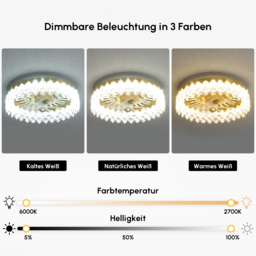Homary Lamp with Fan - Living Room Ceiling Fan With LED Light - Modern Ceiling Fan Light - thumbnail 3