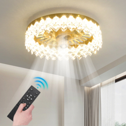 Homary Lamp with Fan - Living Room Ceiling Fan With LED Light - Modern Ceiling Fan Light - thumbnail 1