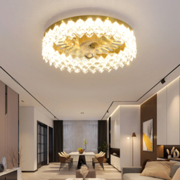 Homary Lamp with Fan - Living Room Ceiling Fan With LED Light - Modern Ceiling Fan Light - thumbnail 4