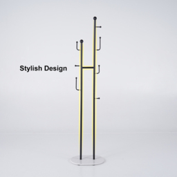 7 Hooks Entryway Freestanding Coat Racks Metal Hall Trees Entryway Furniture in Black (400mm) - thumbnail 9